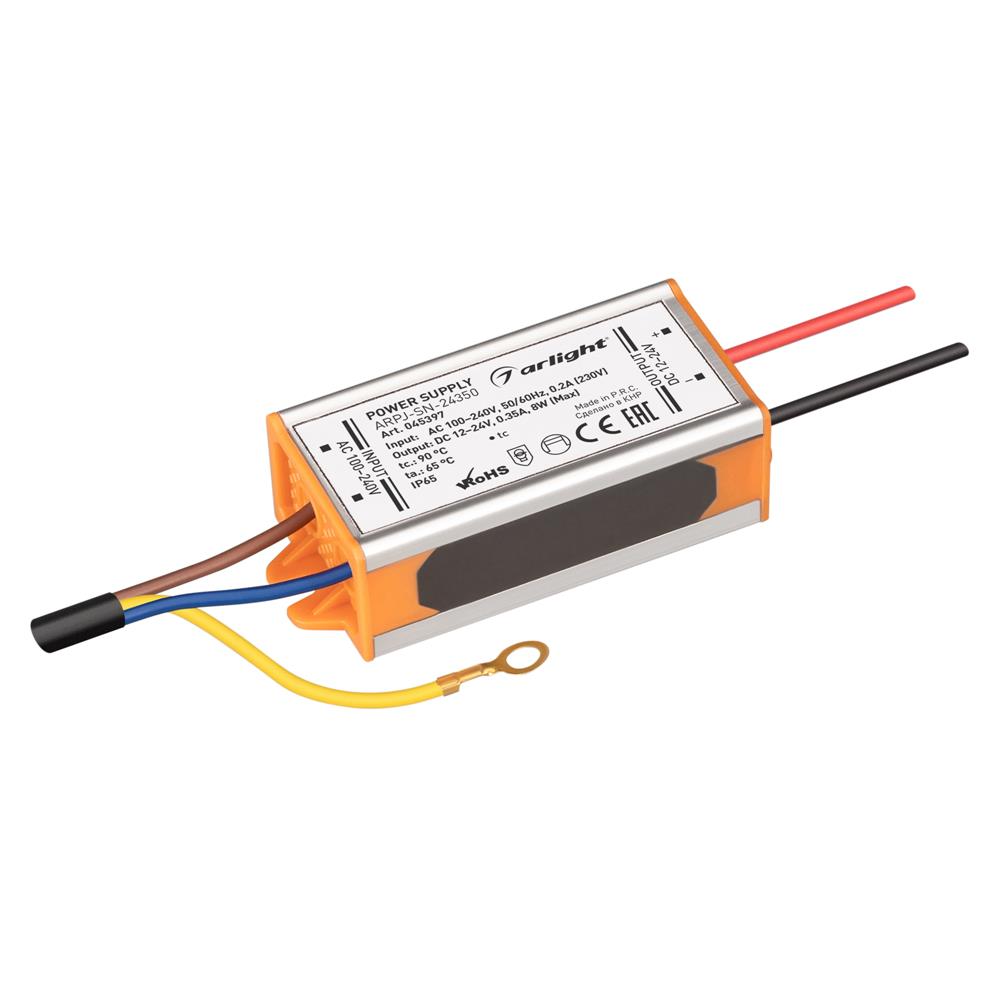 Блок питания Arlight ARPJ-SN-24350 (8W, 12-24V, 350mA)