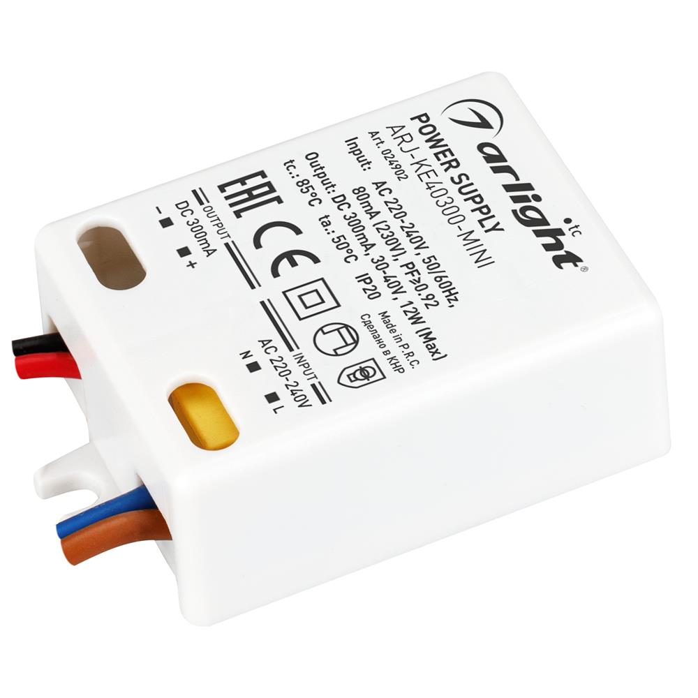 Блок питания Arlight ARJ-KE40300-MINI (12W, 300mA, PFC)